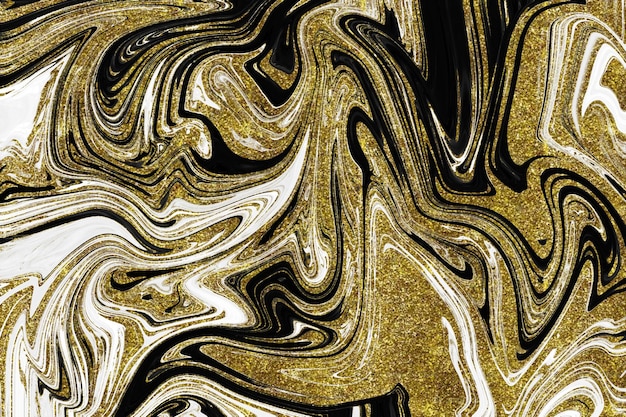 Zwart en goud marmeren textuur