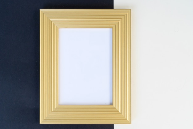 Zwart en goud mok up frame, 20s modern en art deco stijl