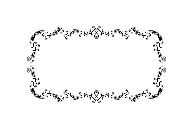 Zwart frame ornament kunst decoratief grens donker antiek kunstwerk