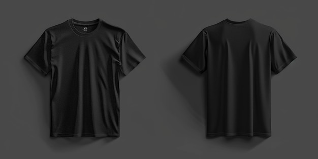 zwart T-shirt mockup Generatieve AI