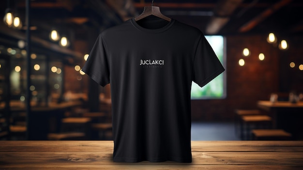 Zwart T-shirt Mockup Generatieve AI