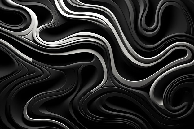 Zwart-wit abstracte golven achtergrond