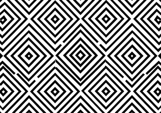 zwart-wit geometrisch patroon op een witte achtergrond