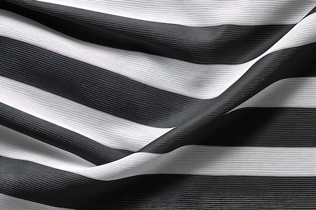 Foto zwart-wit gestreepte stof textuur achtergrond