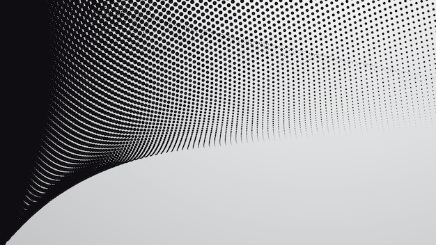 Zwart-wit halftone achtergrondpatroon voor stofstijl of presentatie