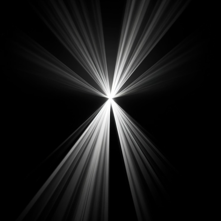 Foto zwart-wit licht strepen