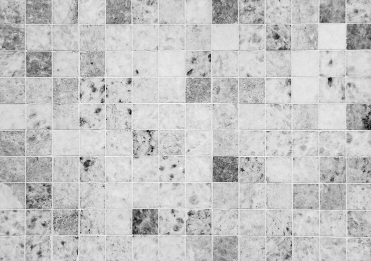 Zwart-wit marmeren stenen tegel muur textuur