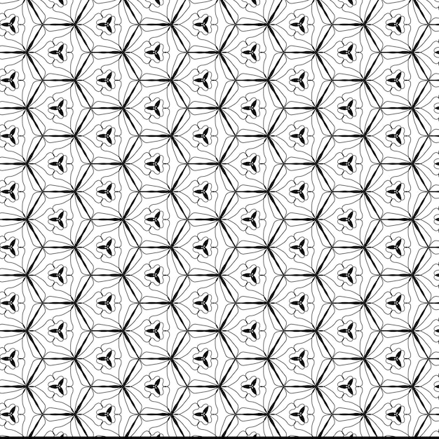 Zwart-wit patroon met een geometrisch patroon