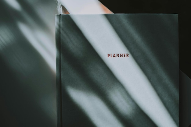 Foto zwart-wit planner book foto