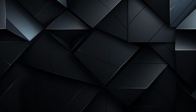 Foto zwarte abstracte geometrische achtergrond moderne vormconcept