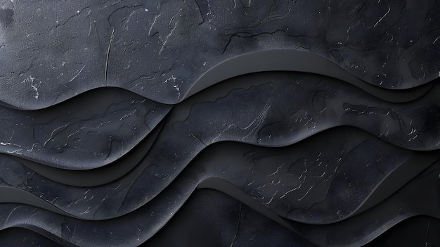 Zwarte achtergrond donkere zwarte golf grunge achtergrond minimale en moderne grijze achtergrond textuur