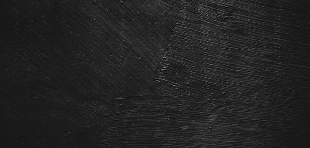 Zwarte achtergrond van natuurlijke penseelstreek getextureerde cement of steen oldHorror Cement Texture Grunge enge achtergrond Wall Concrete Old black