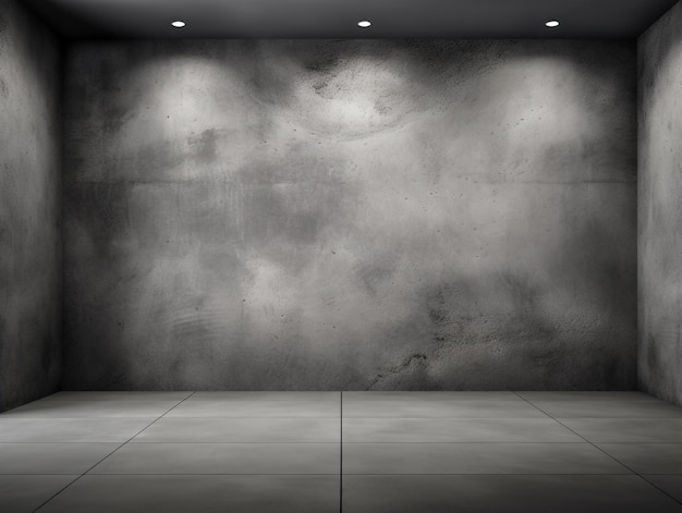Zwarte donkere en grijze abstracte cementmuur en studioruimte Muurachtergrond