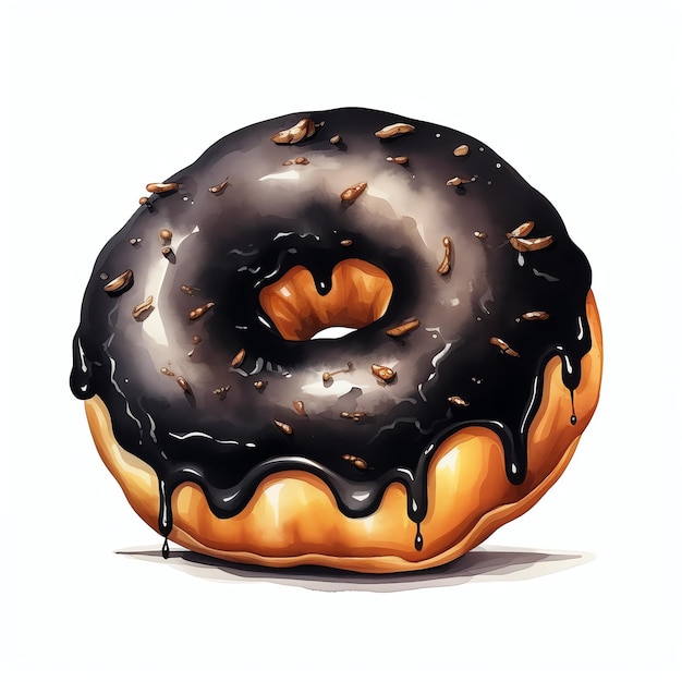 zwarte donut snoep dessert halloween