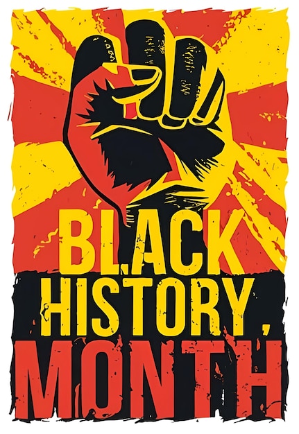 Zwarte geschiedenis maand ontwerp Ai gegenereerd