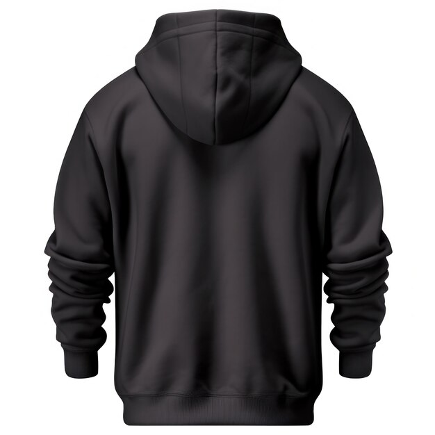 Zwarte hoodie geïsoleerd