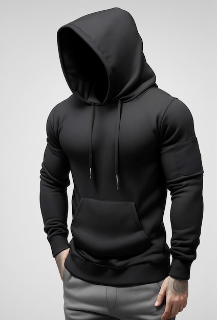 zwarte hoodie