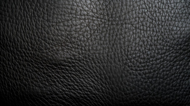 Zwarte lederen close-up textuur platte achtergrond