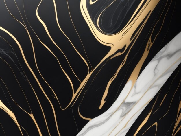 Zwarte marmeren pastelkleurverloopachtergrond met gouden lijnenachtergrond