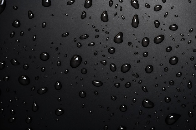 Foto zwarte moody achtergrond met regendruppels