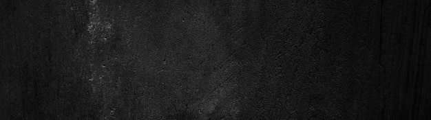 Zwarte muur bekrast Panoramisch zwart gipsen muuroppervlak
