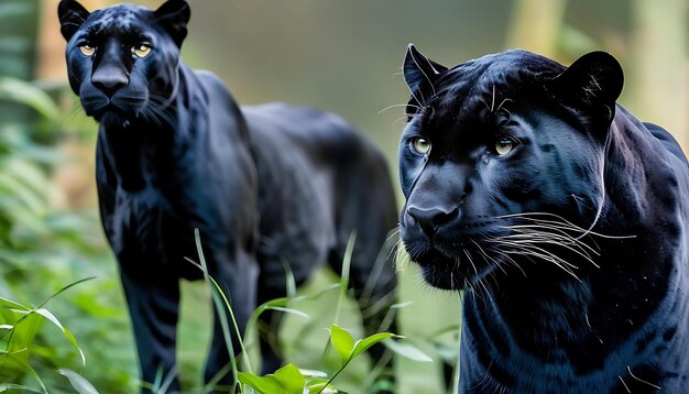 Zwarte panter dieren achtergrond