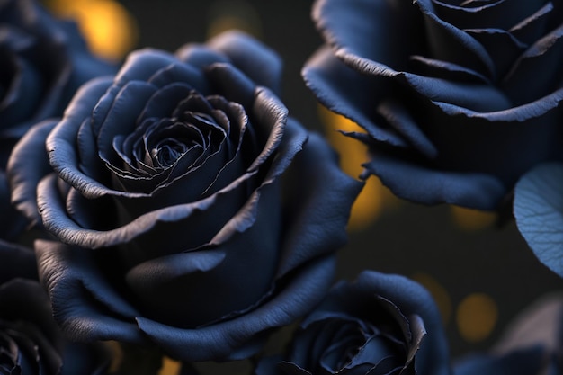 zwarte roze bloemen close-up shot 100 mm opname met bokeh achtergrond