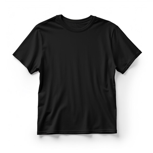 zwarte t-shirt mockup materiaal