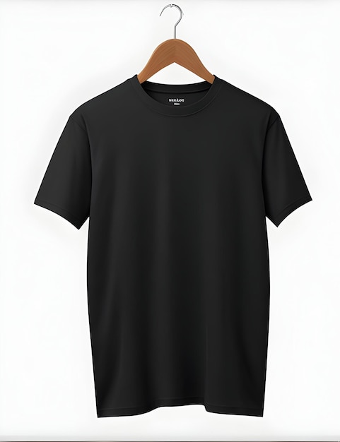 zwarte t-shirt mockup sjabloon