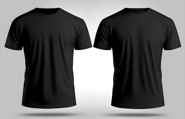 zwarte t-shirt mockup sjabloon