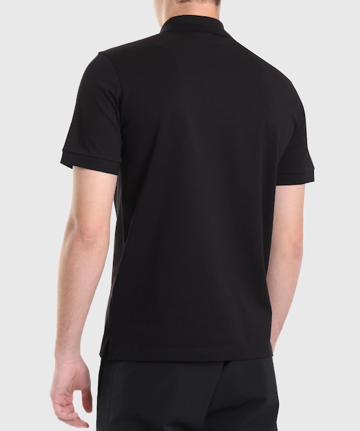 Zwarte T-shirts met kopieerruimte