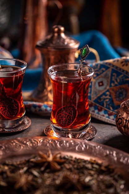 Zwarte Turkse thee