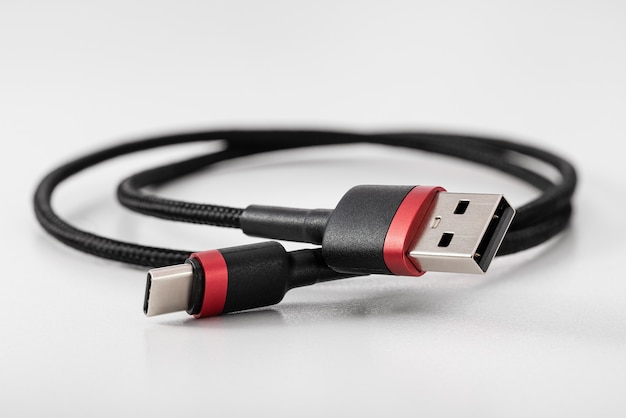 Zwarte USB Type C-flexkabel voor elektronische apparaten
