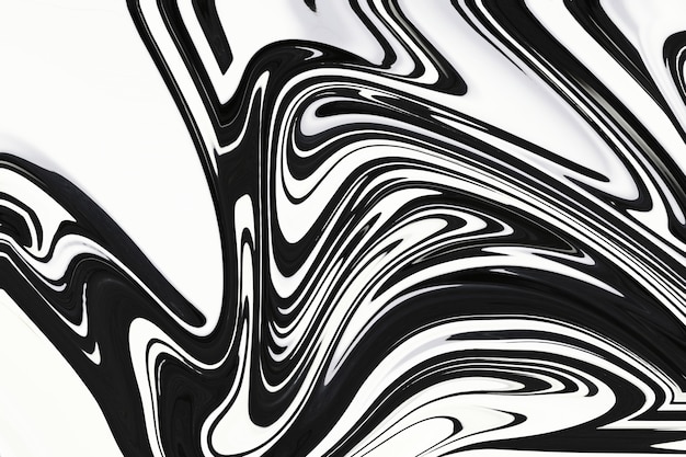 Zwarte vloeibare marmeren achtergrond abstracte vloeiende textuur experimentele kunst