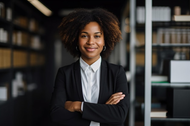 Zwarte vrouw in het bedrijfsleven Afro-Amerikaanse professionele zwarte eigendom bedrijf