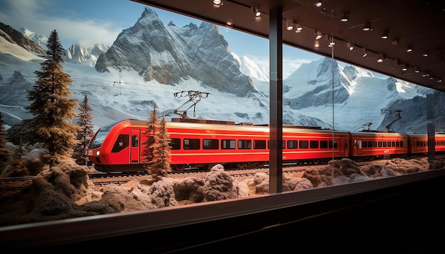 Zwitserland staat vertegenwoordiging van Alpen en trein