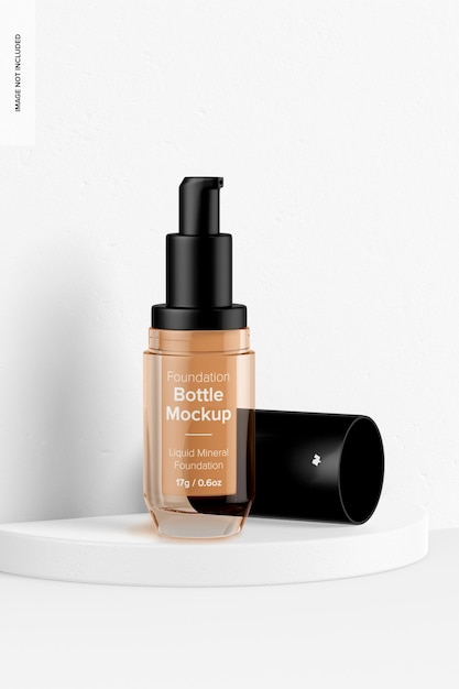 0.6 oz foundation-flesmodel, geopend