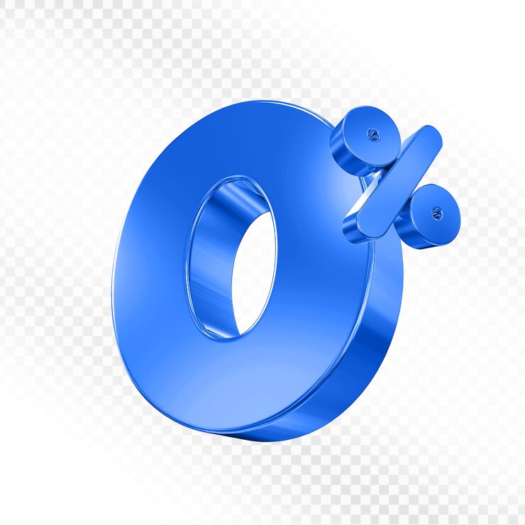 PSD 0 процентов скидки на blue 3d promotion