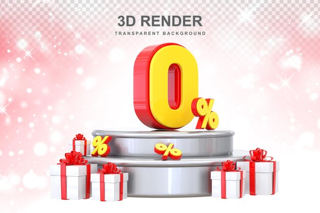 선물 3d와 함께 0% 프로모션