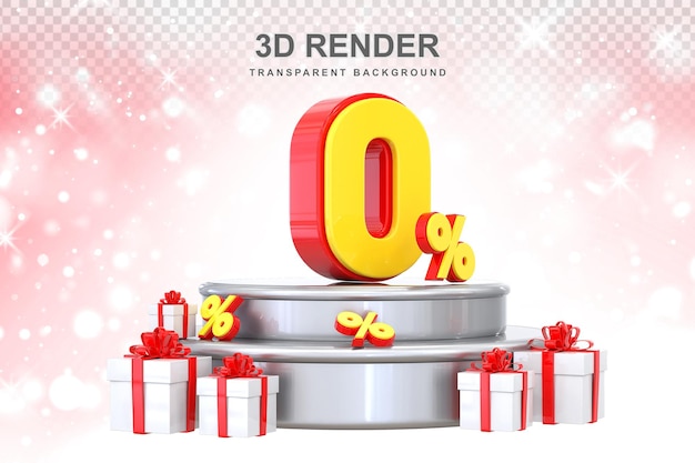 0 procent promotie met geschenk 3d