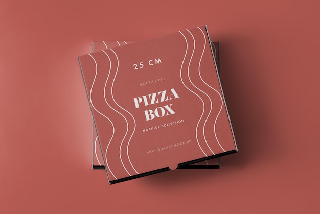 01_25cm pizza box mock-up