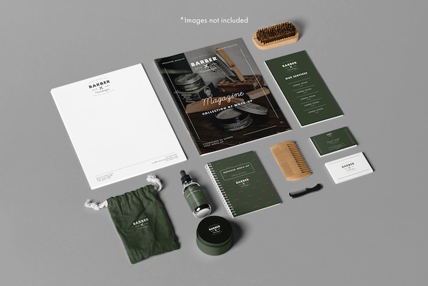 03_barber shop branding mock-up