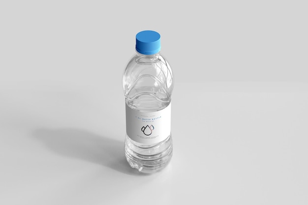 Mockup di bottiglia d'acqua dolce da 1,0 litri