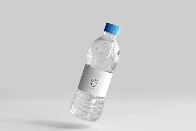 Mockup di bottiglia d'acqua dolce da 1,0 litri