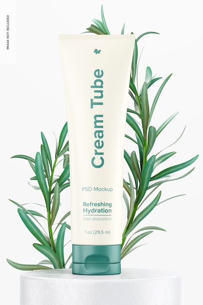 1 oz Cream Tube Mockup