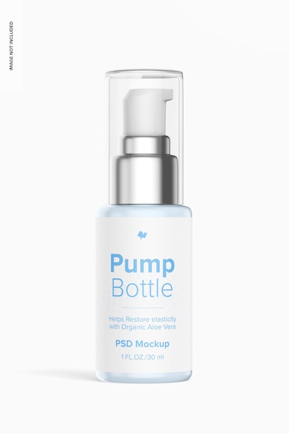 PSD 1 oz pump bottle mockup