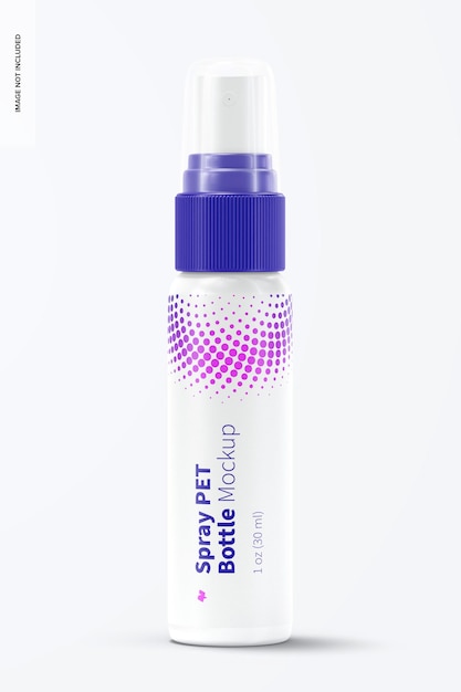 1 oz Spray PET Bottle Mockup