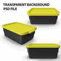 PSD 10 gallon polyethylene storage bin png