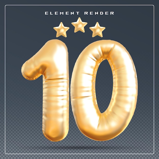 10 jaar jubileum gouden nummer