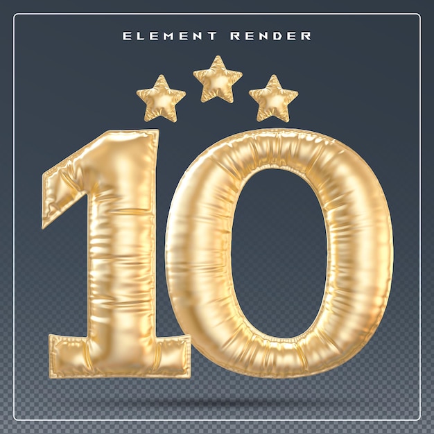 10 jaar jubileum gouden nummer